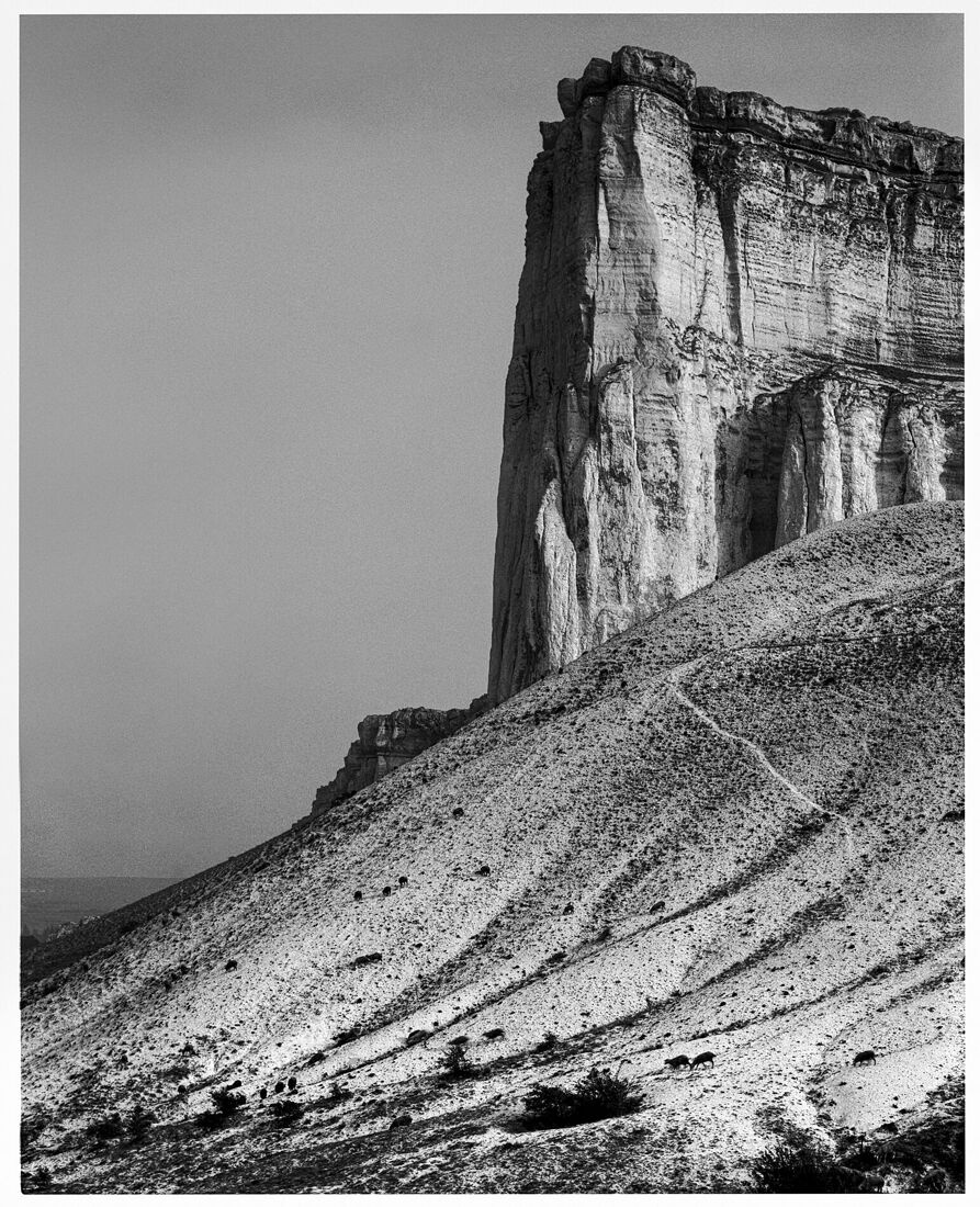 Photographer Oleg Chernous. b&w 4x5. Crimea, White Rock 2015