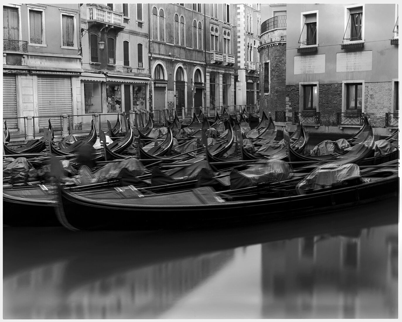 Photographer Oleg Chernous. b&w 4x5. Venice, 2013