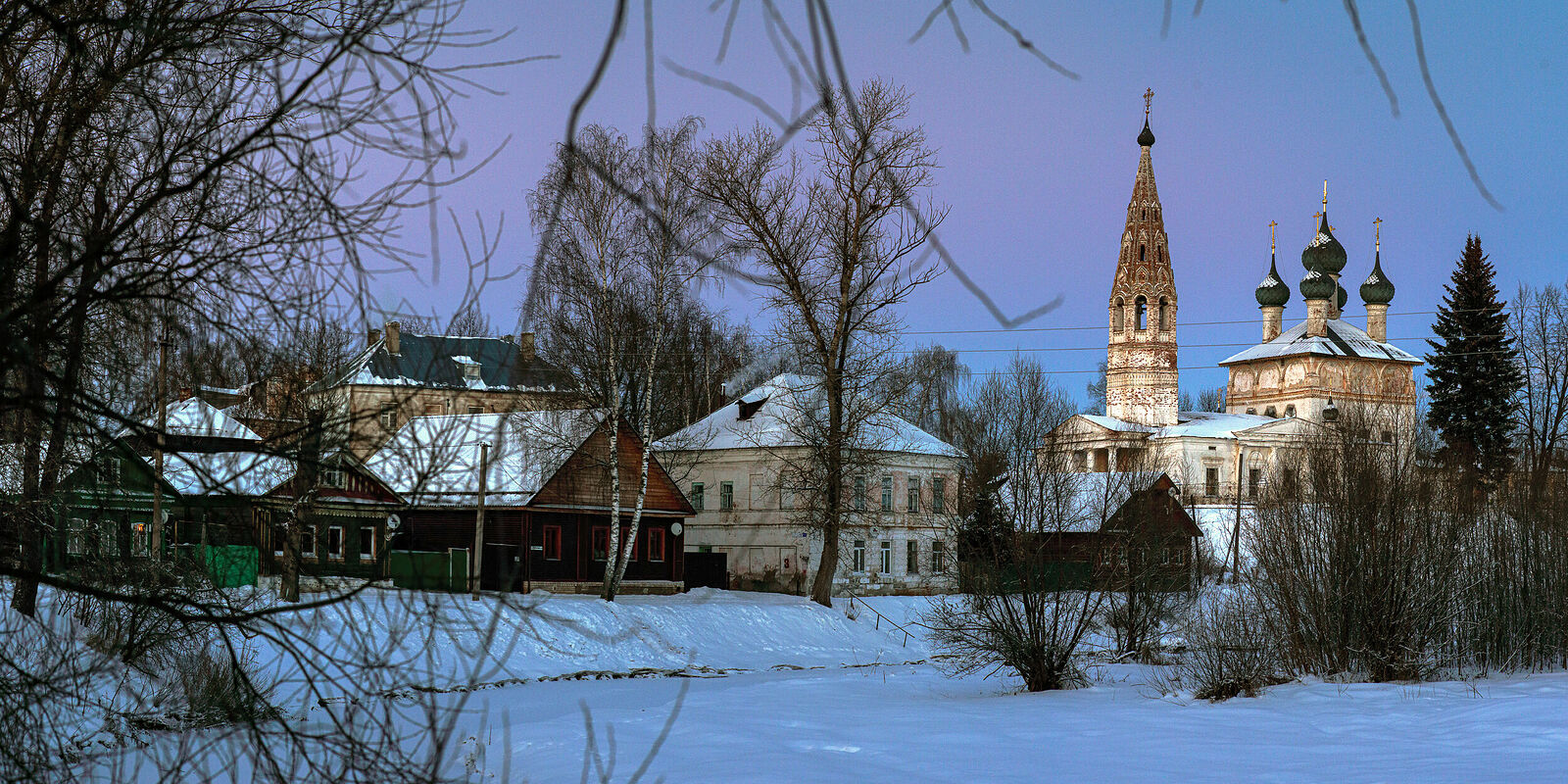 Photographer Oleg Chernous. panorama-2. Nerekhta, January 2019